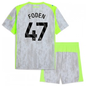 Koszulka Manchester City Foden 47 Dziecięcy Trzeci 2025-26 Koszulki Piłkarskie Krótki Rękaw
